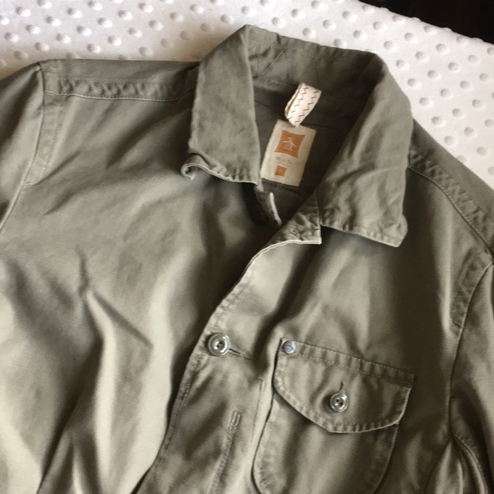 Men’s penguin utility army green field jacket